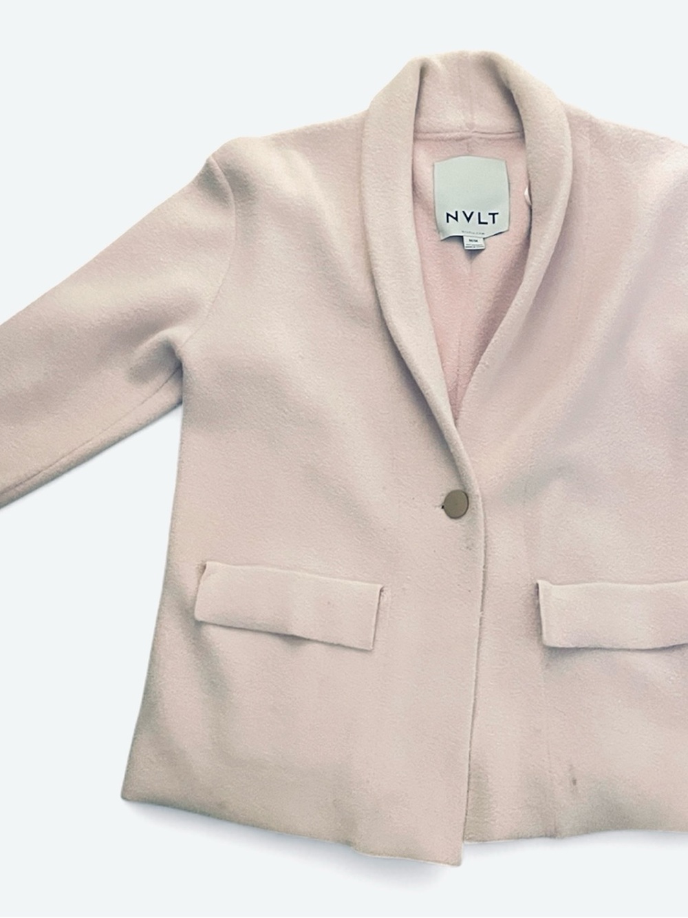 Anthropologie NVLT Women's Beige Pea Coat